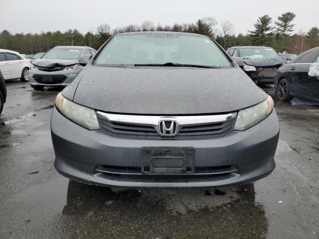 2HGFB2F55CH569351 - 2012 HONDA CIVIC LX GRAY photo 5