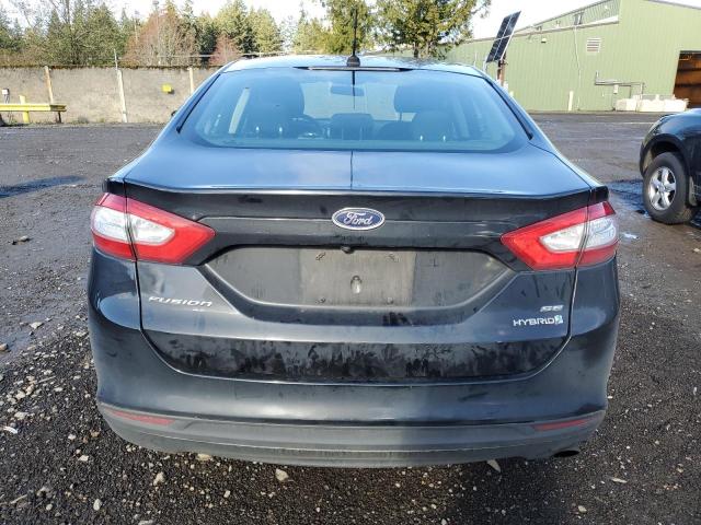 3FA6P0LU1FR170712 - 2015 FORD FUSION SE HYBRID BLACK photo 6