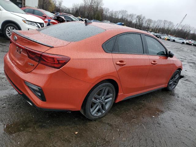 3KPF34AD3ME276728 - 2021 KIA FORTE GT LINE ORANGE photo 3