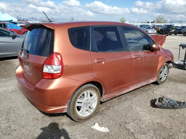JHMGD38617S053204 - 2007 HONDA FIT S 橙色 照片 3