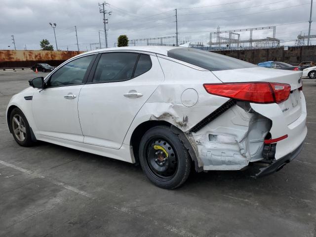 5XXGM4A74FG350888 - 2015 KIA OPTIMA LX WHITE photo 2