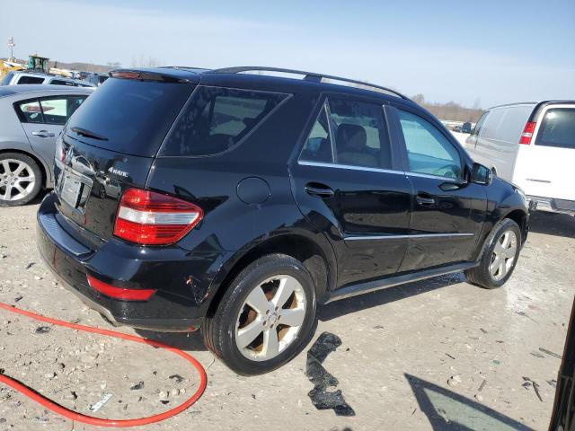 4JGBB8GB5BA677580 - 2011 MERCEDES-BENZ ML 350 4MATIC BLACK photo 3