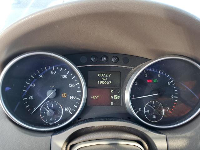 4JGBB8GB5BA677580 - 2011 MERCEDES-BENZ ML 350 4MATIC BLACK photo 9