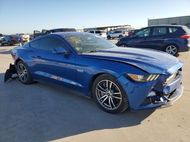 1FA6P8CF3H5276892 - 2017 FORD MUSTANG GT BLUE photo 4