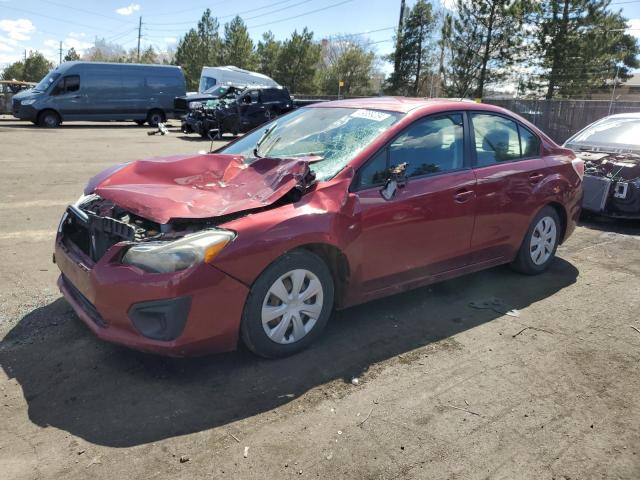 JF1GJAA68EH018636 - 2014 SUBARU IMPREZA RED photo 1