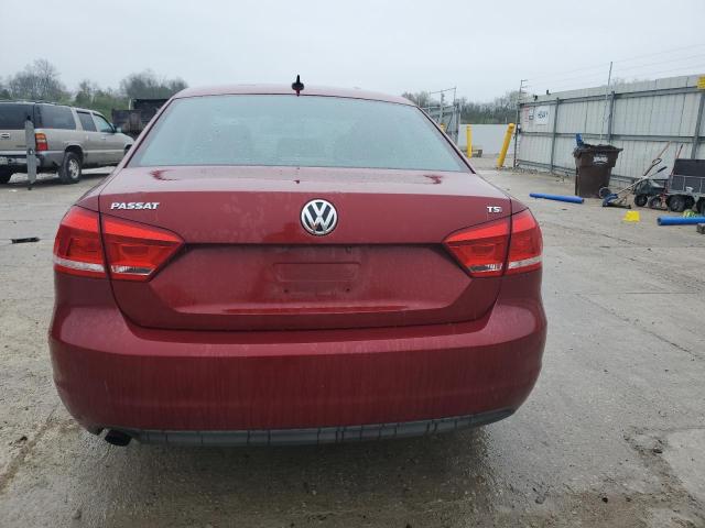 1VWAT7A38FC014343 - 2015 VOLKSWAGEN PASSAT S RED photo 6