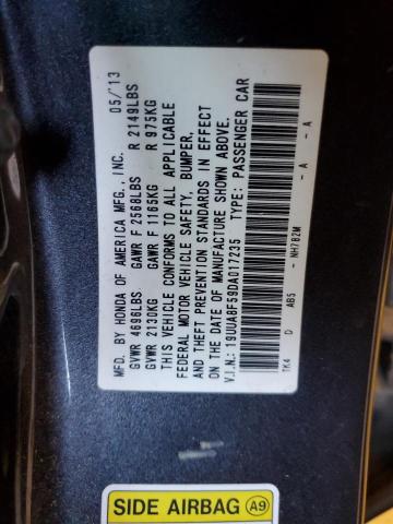 19UUA8F59DA017235 - 2013 ACURA TL TECH BLACK photo 12