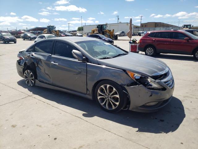 5NPEC4AC2EH824721 - 2014 HYUNDAI SONATA SE GRAY photo 4