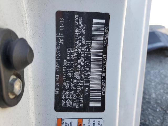 JF1ZNAA1XD1718781 - 2013 TOYOTA SCION FR-S 白色 照片 13