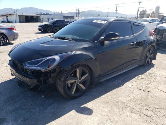 KMHTC6AE1FU225722 - 2015 HYUNDAI VELOSTER TURBO BLACK photo 1