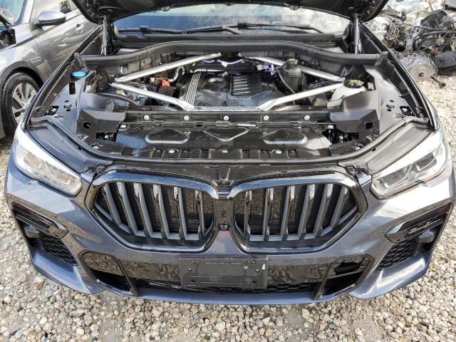 5UXCY6C07N9M12583 - 2022 BMW X6 XDRIVE40I GRAY photo 12