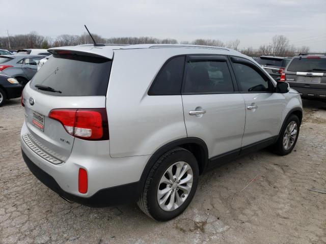 5XYKU4A7XFG631437 - 2015 KIA SORENTO EX SILVER photo 3