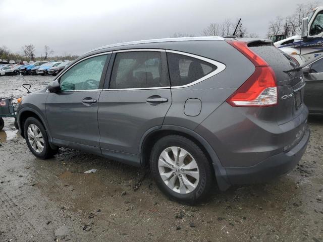 5J6RM4H75DL002376 - 2013 HONDA CR-V EXL GRAY photo 2