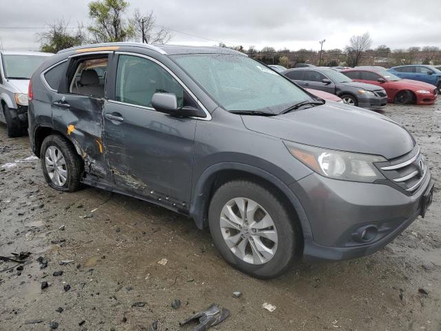 5J6RM4H75DL002376 - 2013 HONDA CR-V EXL GRAY photo 4