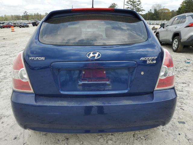 KMHCM3AC1AU163709 - 2010 HYUNDAI ACCENT BLUE BLUE photo 6