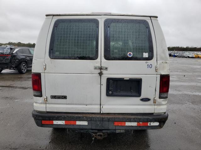 1FTNE24L83HB62651 - 2003 FORD ECONOLINE E250 VAN WHITE photo 6