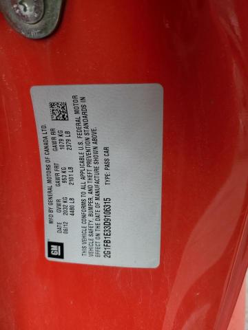 2G1FB1E33D9106315 - 2013 CHEVROLET CAMARO LT RED photo 12