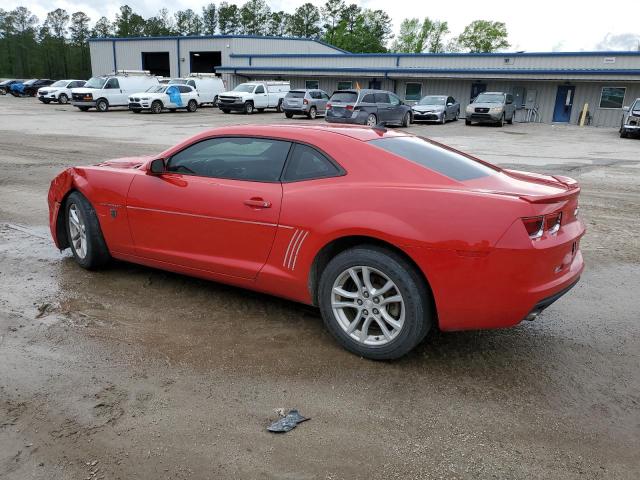 2G1FB1E33D9106315 - 2013 CHEVROLET CAMARO LT RED photo 2