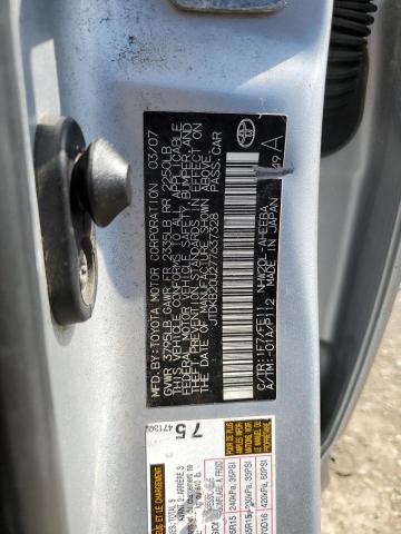 JTDKB20U277637328 - 2007 TOYOTA PRIUS SILVER photo 13