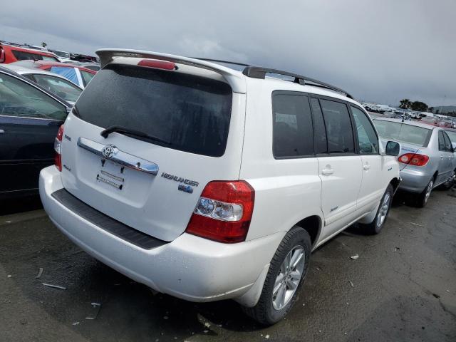 JTEEW21A560028338 - 2006 TOYOTA HIGHLANDER HYBRID WHITE photo 3