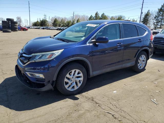 2HKRM4H50FH609264 - 2015 HONDA CR-V EX BLUE photo 1