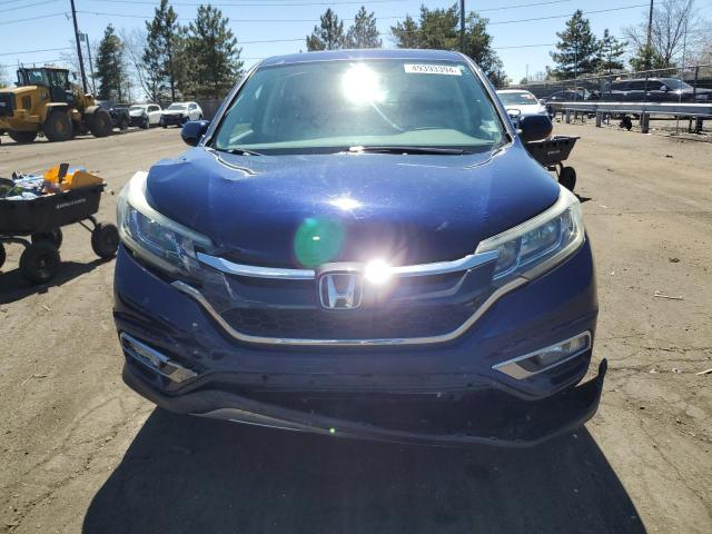 2HKRM4H50FH609264 - 2015 HONDA CR-V EX BLUE photo 5