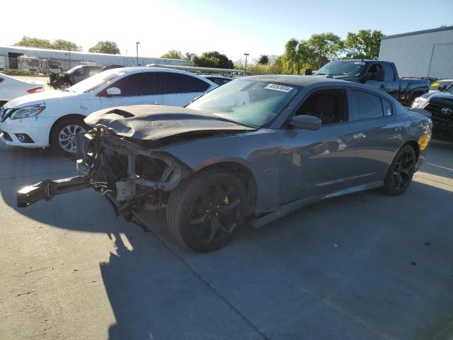 2C3CDXCT2KH619203 - 2019 DODGE CHARGER R/T GRAY photo 1