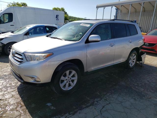 5TDBK3EH8CS142276 - 2012 TOYOTA HIGHLANDER BASE SILVER photo 1