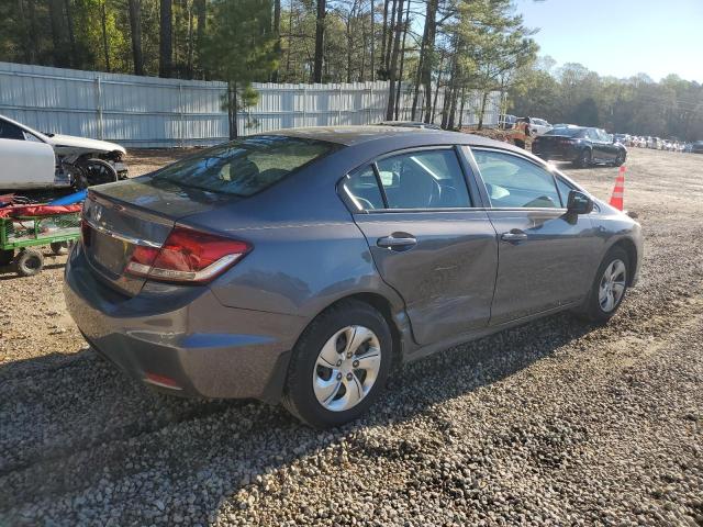 2HGFB2F52EH504539 - 2014 HONDA CIVIC LX GRAY photo 3