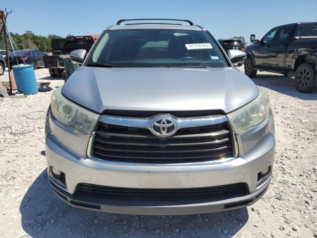 5TDKKRFH3FS078072 - 2015 TOYOTA HIGHLANDER XLE SILVER photo 5