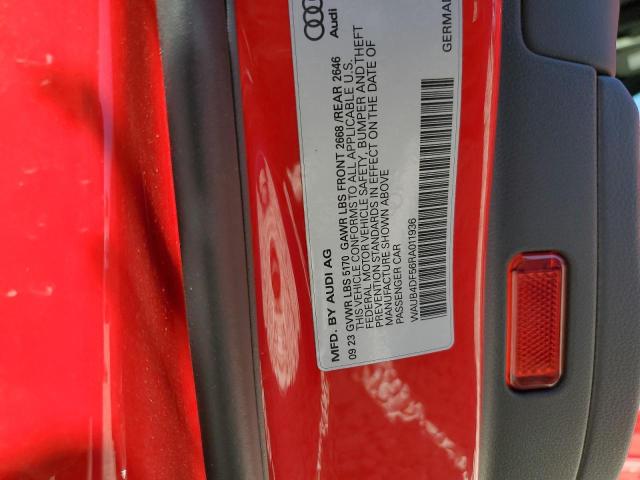 WAUB4DF56RA011936 - 2024 AUDI S5 PRESTIGE 红色 照片 12