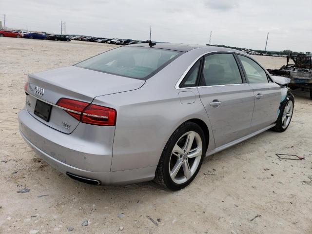 WAU44AFD3JN000730 - 2018 AUDI A8 L QUATTRO SILVER photo 3