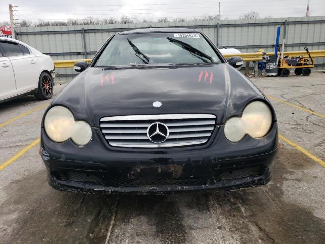 WDBRN47J02A336404 - 2002 MERCEDES-BENZ C 230K SPORT COUPE BLACK photo 5