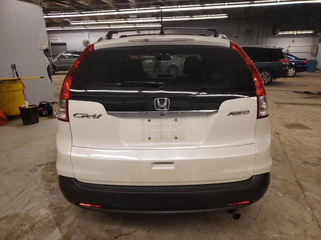 5J6RM4H72DL075656 - 2013 HONDA CR-V EXL WHITE photo 6