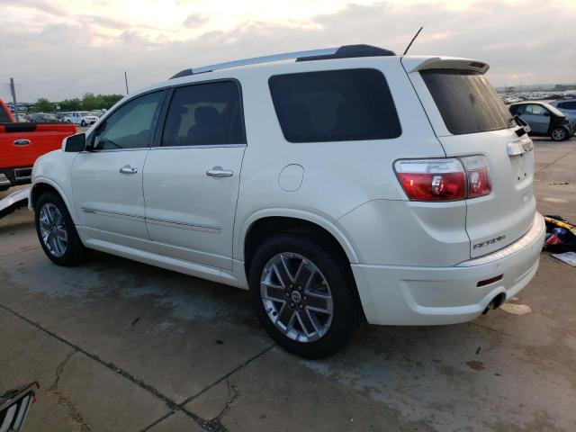 1GKKRTED5CJ294381 - 2012 GMC ACADIA DENALI WHITE photo 2