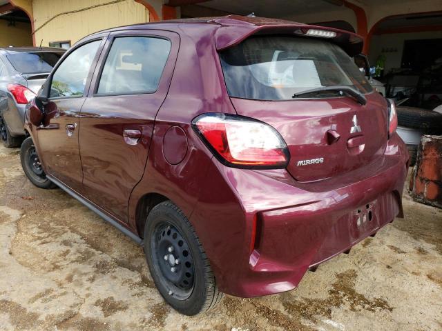 ML32AUHJ6NH002101 - 2022 MITSUBISHI MIRAGE ES MAROON photo 2