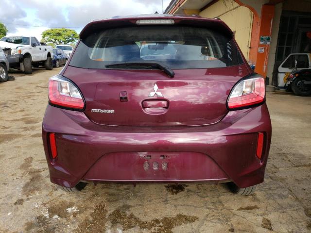 ML32AUHJ6NH002101 - 2022 MITSUBISHI MIRAGE ES MAROON photo 6