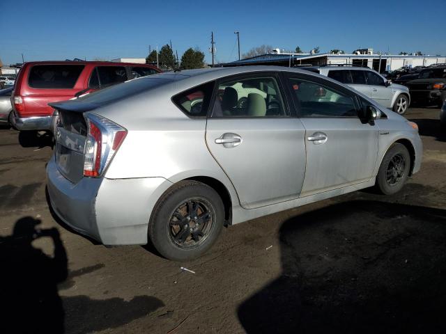 JTDKN3DU3C1542149 - 2012 TOYOTA PRIUS SILVER photo 3