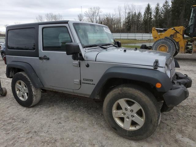 1C4AJWAG8EL157927 - 2014 JEEP WRANGLER SPORT SILVER photo 4