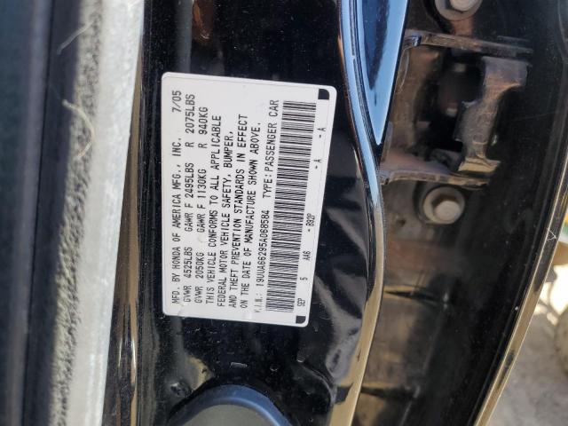 19UUA66295A068584 - 2005 ACURA TL BLACK photo 12