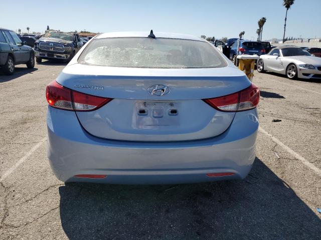 KMHDH4AE2DU528306 - 2013 HYUNDAI ELANTRA GLS BLUE photo 6