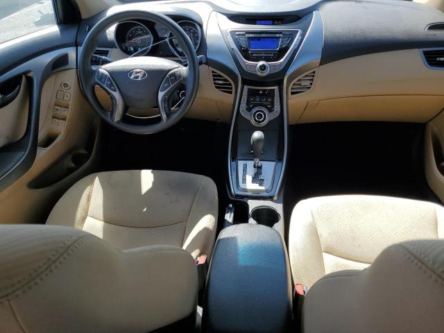 KMHDH4AE2DU528306 - 2013 HYUNDAI ELANTRA GLS BLUE photo 8