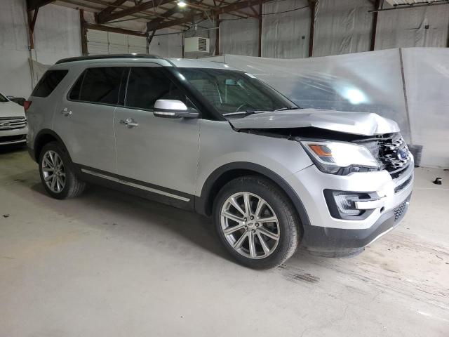 1FM5K8F85GGB43129 - 2016 FORD EXPLORER LIMITED SILVER photo 4