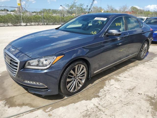 KMHGN4JF7FU086396 - 2015 HYUNDAI GENESIS 5.0L BLUE photo 1