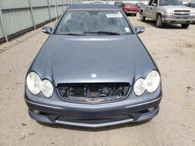 WDBTK76G36T058520 - 2006 MERCEDES-BENZ CLK 55 AMG BLUE photo 5