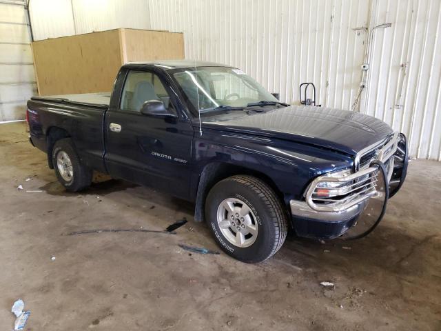 1B7FL36X92S573557 - 2002 DODGE DAKOTA SPORT BLUE photo 4