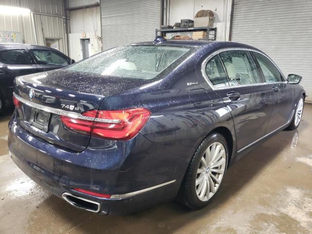WBA7J2C53HG497625 - 2017 BMW 740 XE BLUE photo 3