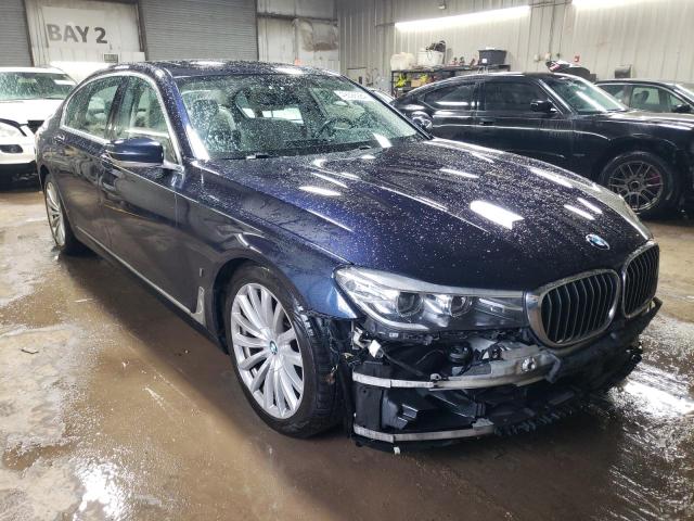 WBA7J2C53HG497625 - 2017 BMW 740 XE BLUE photo 4
