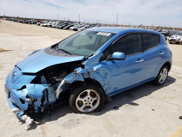 1N4AZ0CP0DC422749 - 2013 NISSAN LEAF S BLUE photo 1