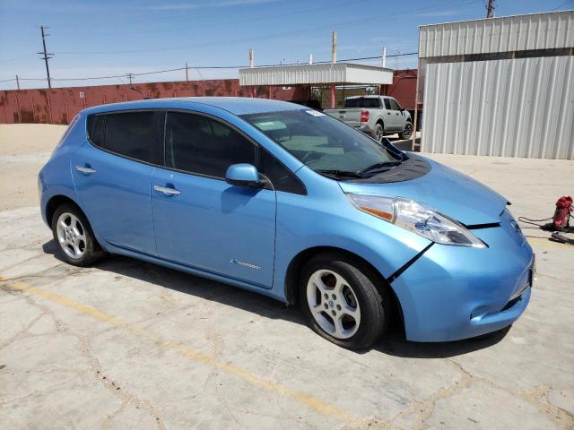 1N4AZ0CP0DC422749 - 2013 NISSAN LEAF S BLUE photo 4